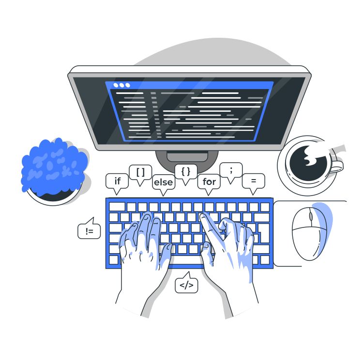 Computer screen with code